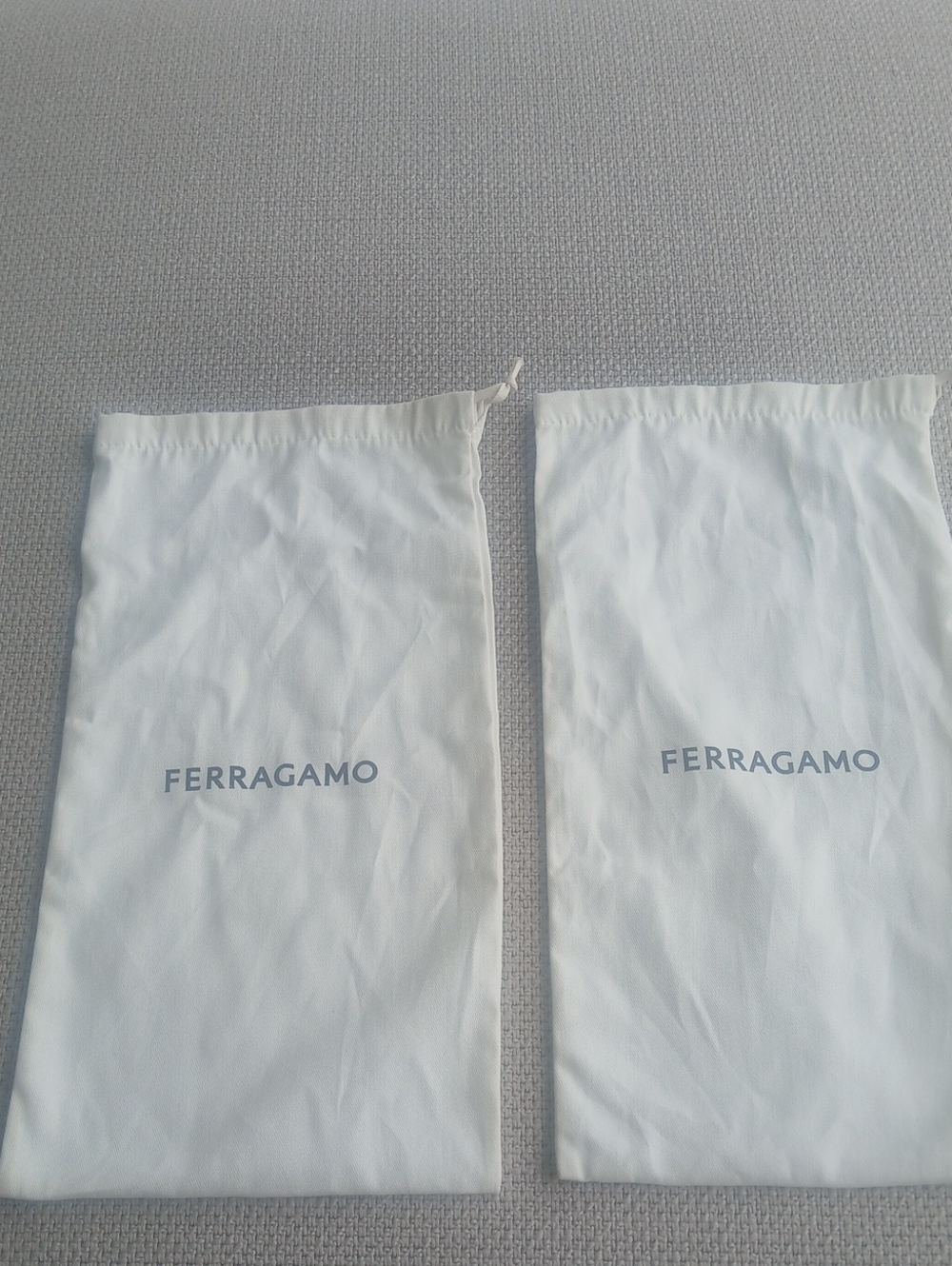 Salvatore Ferragamo White Men’s Shoes Dust Bag Set